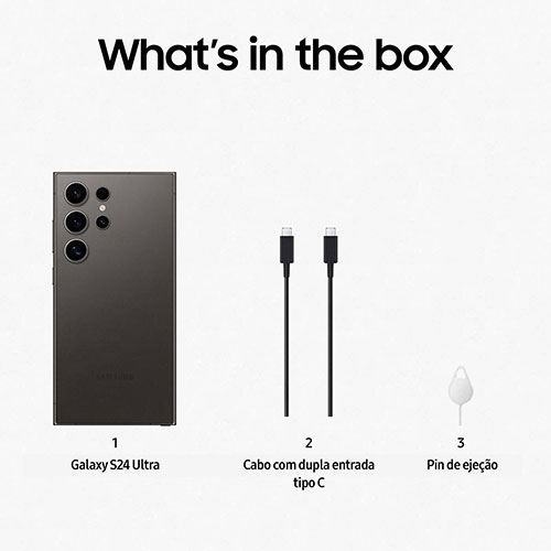 Samsung Galaxy S24 Ultra 256GB - Preto Titânio - Image 3