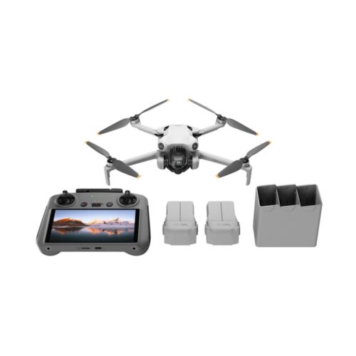 Drone DJI Mini 4 Pro Fly More Combo com Controle Remoto, Branco